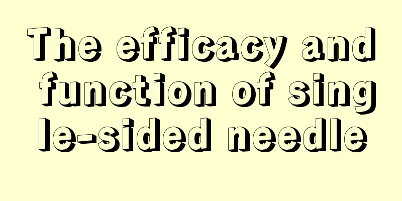 The efficacy and function of single-sided needle