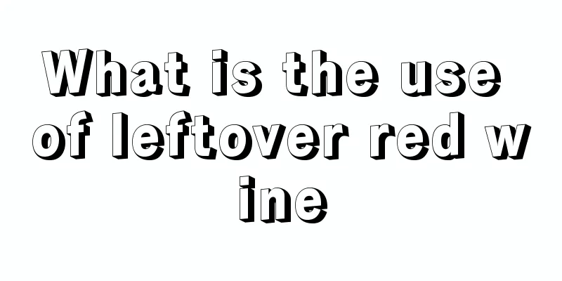 What is the use of leftover red wine