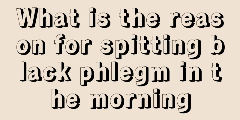 What is the reason for spitting black phlegm in the morning