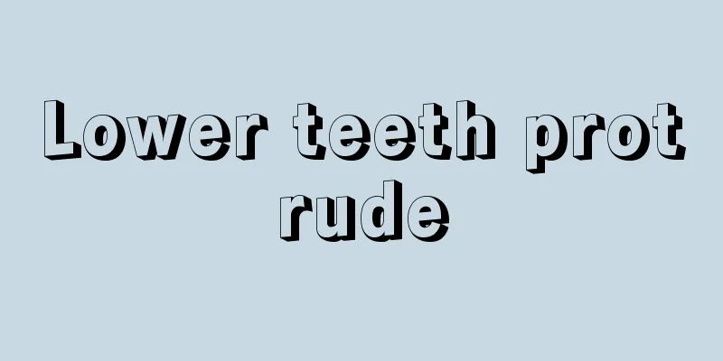 Lower teeth protrude
