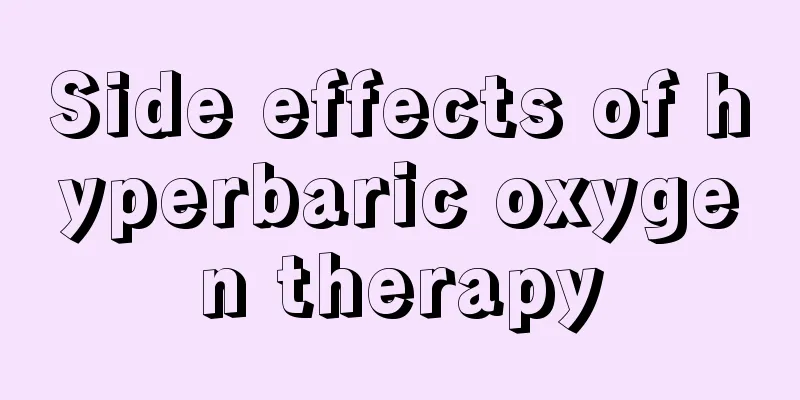 Side effects of hyperbaric oxygen therapy