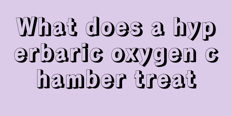 What does a hyperbaric oxygen chamber treat