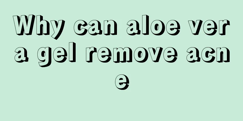Why can aloe vera gel remove acne