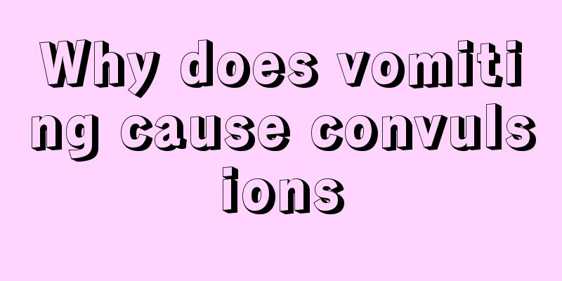 Why does vomiting cause convulsions