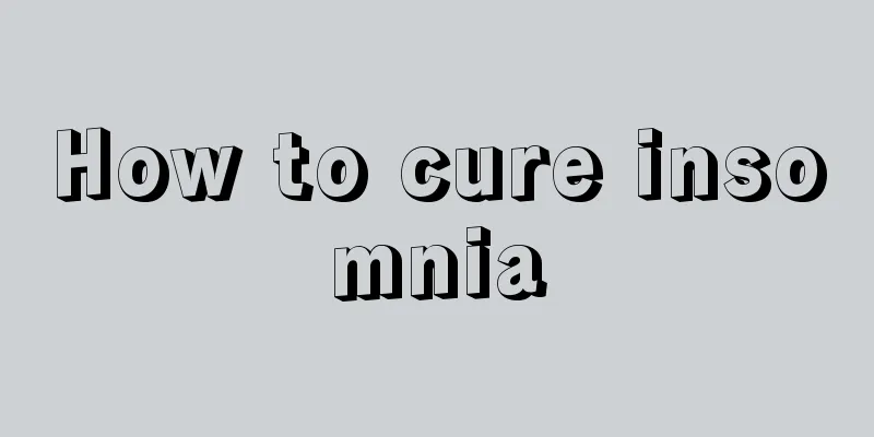 How to cure insomnia