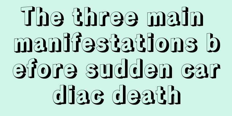 The three main manifestations before sudden cardiac death