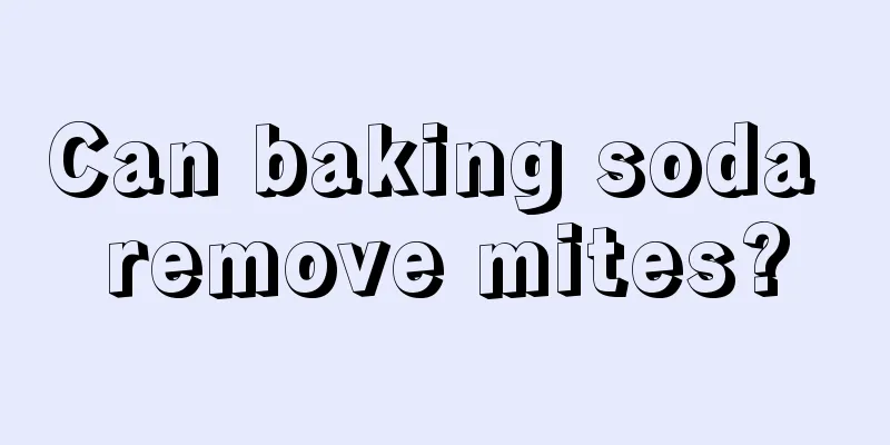 Can baking soda remove mites?