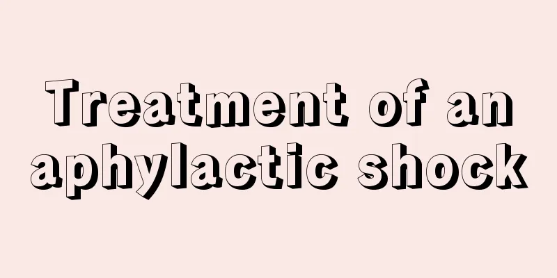 Treatment of anaphylactic shock