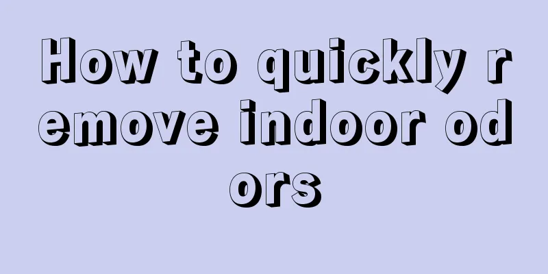 How to quickly remove indoor odors