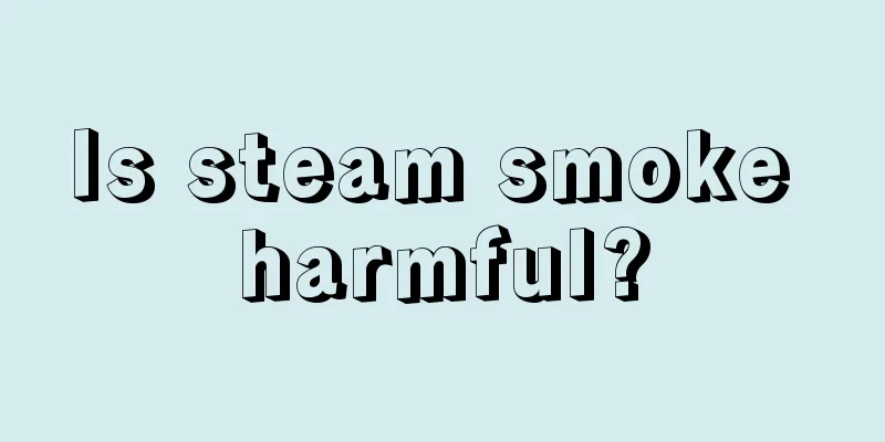 Is steam smoke harmful?