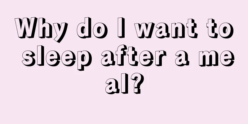Why do I want to sleep after a meal?