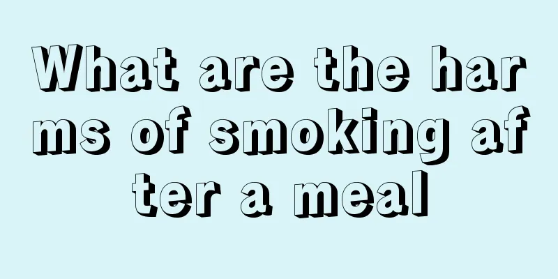 What are the harms of smoking after a meal