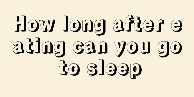 How long after eating can you go to sleep