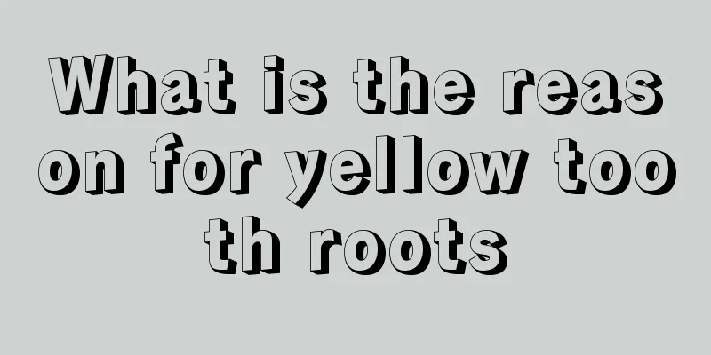 What is the reason for yellow tooth roots