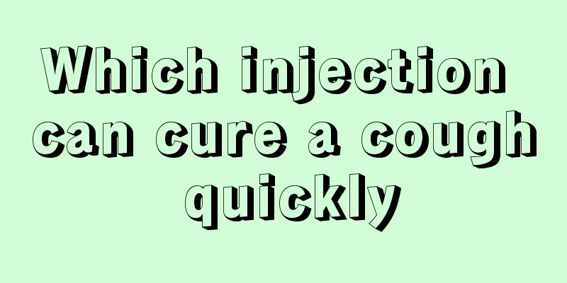 Which injection can cure a cough quickly