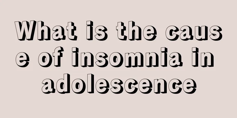 What is the cause of insomnia in adolescence