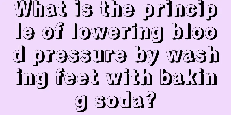 What is the principle of lowering blood pressure by washing feet with baking soda?