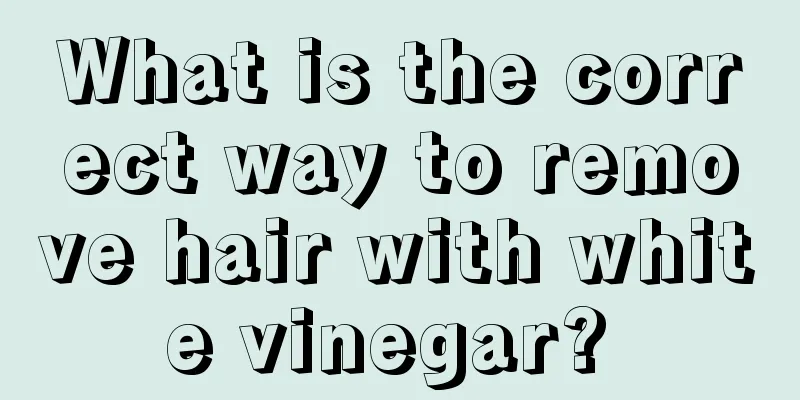 What is the correct way to remove hair with white vinegar? 