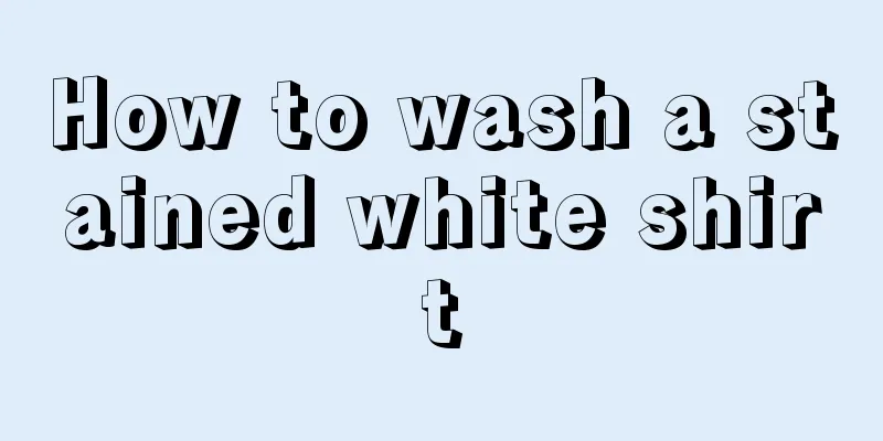 How to wash a stained white shirt