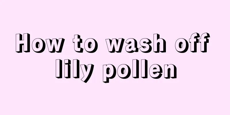 How to wash off lily pollen