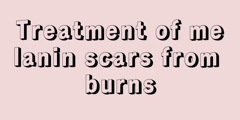 Treatment of melanin scars from burns