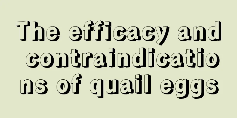 The efficacy and contraindications of quail eggs