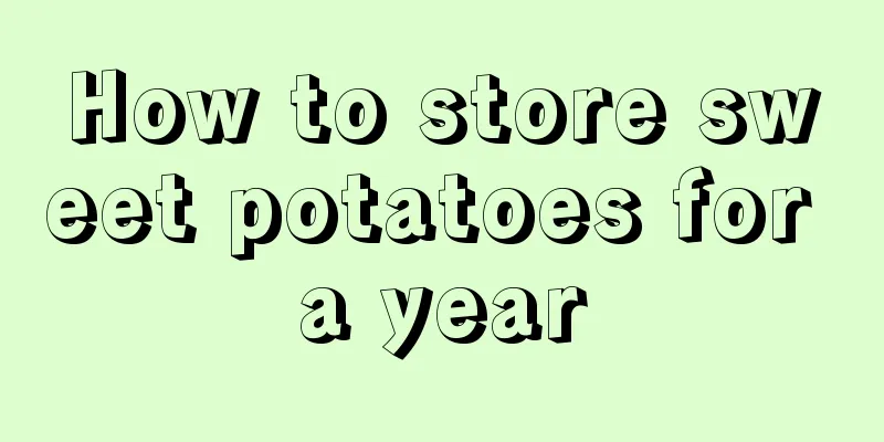 How to store sweet potatoes for a year