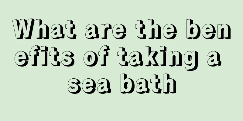 What are the benefits of taking a sea bath