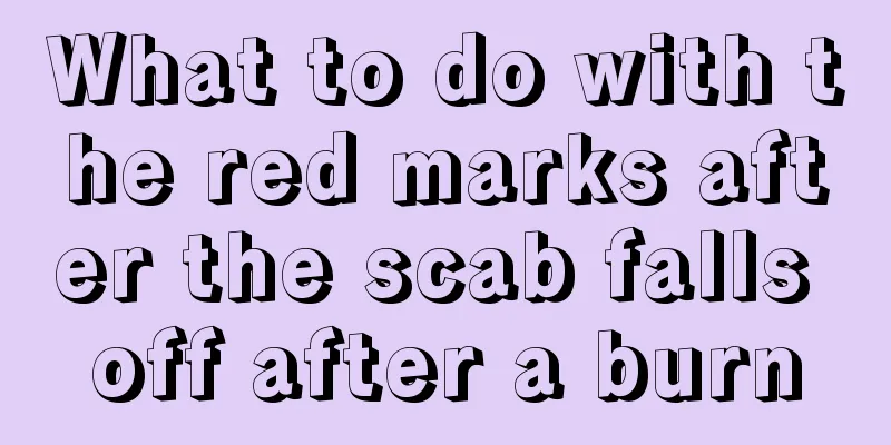 What to do with the red marks after the scab falls off after a burn