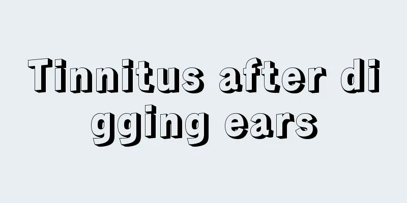 Tinnitus after digging ears