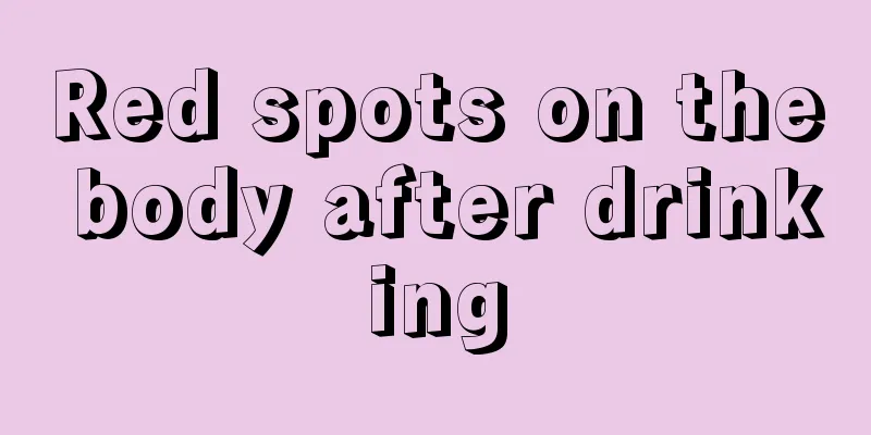 Red spots on the body after drinking