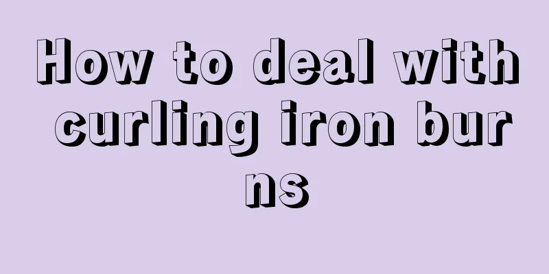 How to deal with curling iron burns