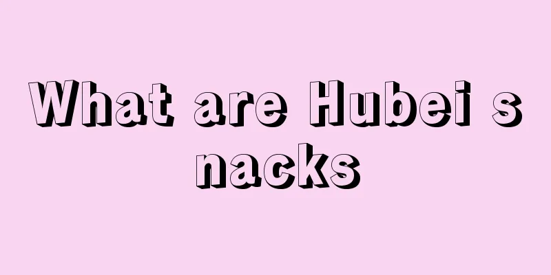 What are Hubei snacks