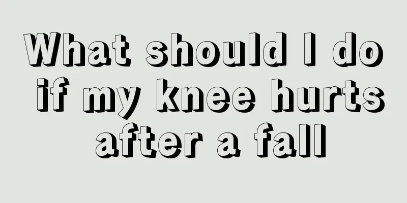 What should I do if my knee hurts after a fall