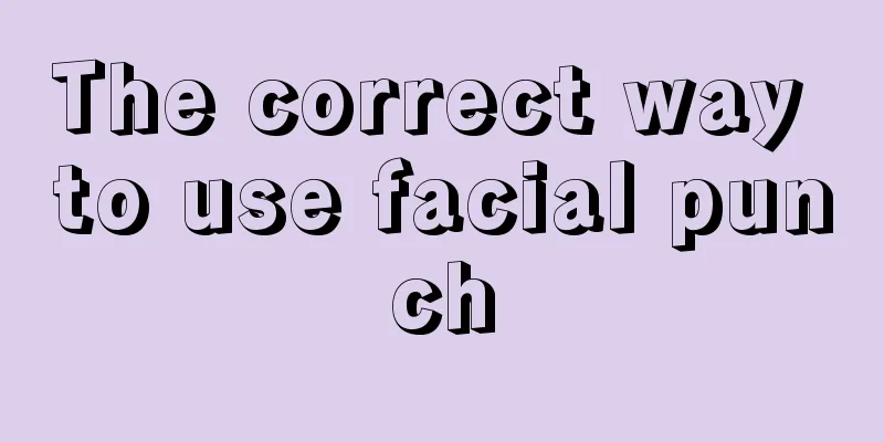 The correct way to use facial punch