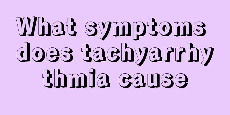 What symptoms does tachyarrhythmia cause