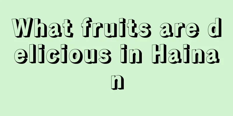 What fruits are delicious in Hainan