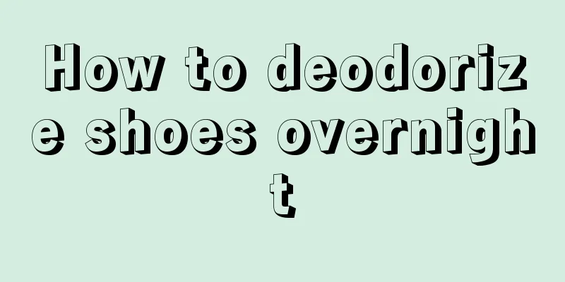 How to deodorize shoes overnight