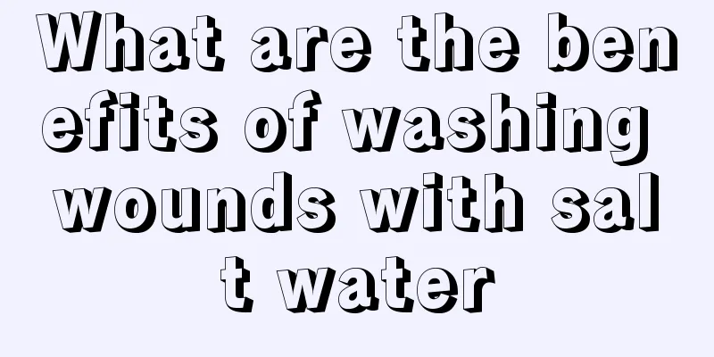 What are the benefits of washing wounds with salt water