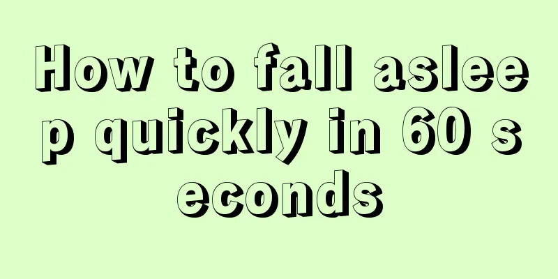 How to fall asleep quickly in 60 seconds