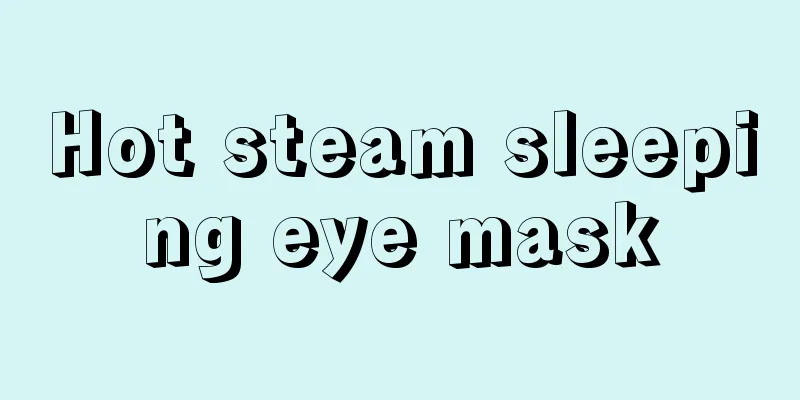 Hot steam sleeping eye mask
