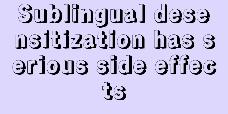 Sublingual desensitization has serious side effects