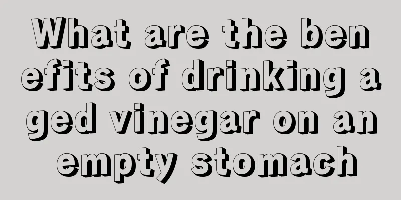What are the benefits of drinking aged vinegar on an empty stomach