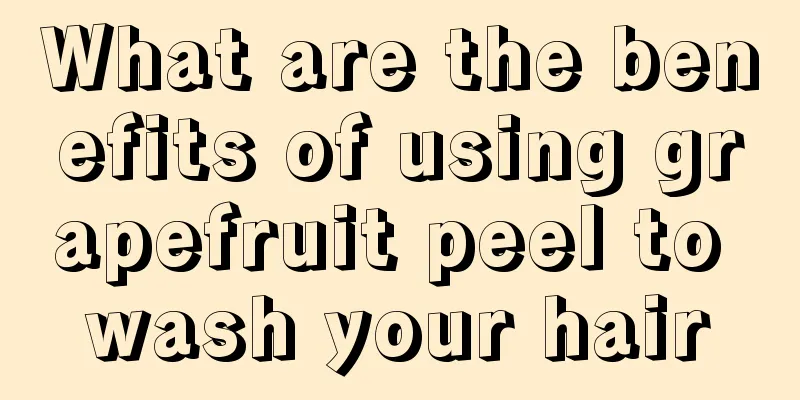 What are the benefits of using grapefruit peel to wash your hair