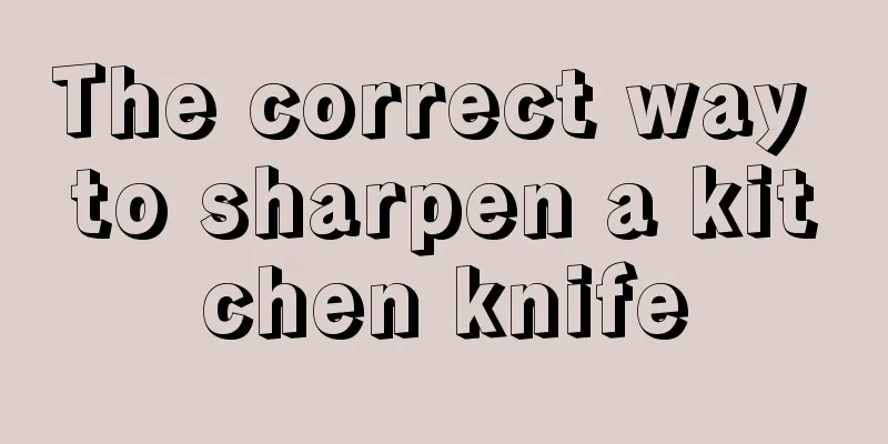 The correct way to sharpen a kitchen knife
