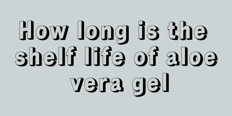 How long is the shelf life of aloe vera gel