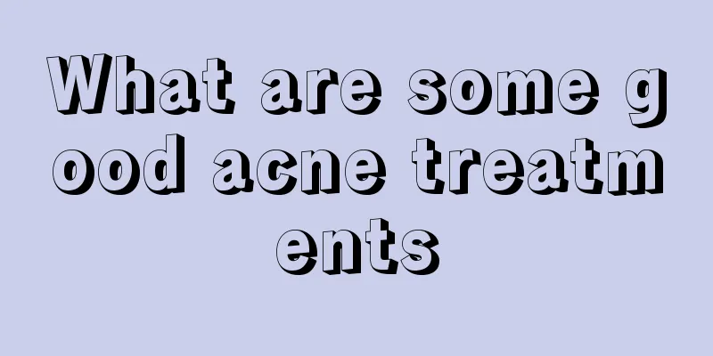 What are some good acne treatments