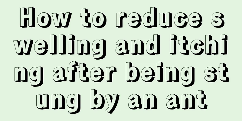 How to reduce swelling and itching after being stung by an ant