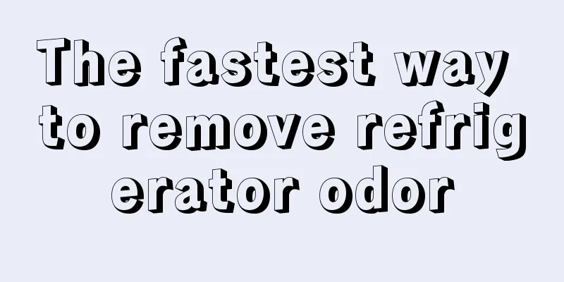 The fastest way to remove refrigerator odor