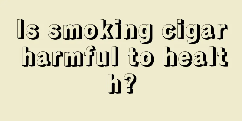 Is smoking cigar harmful to health?